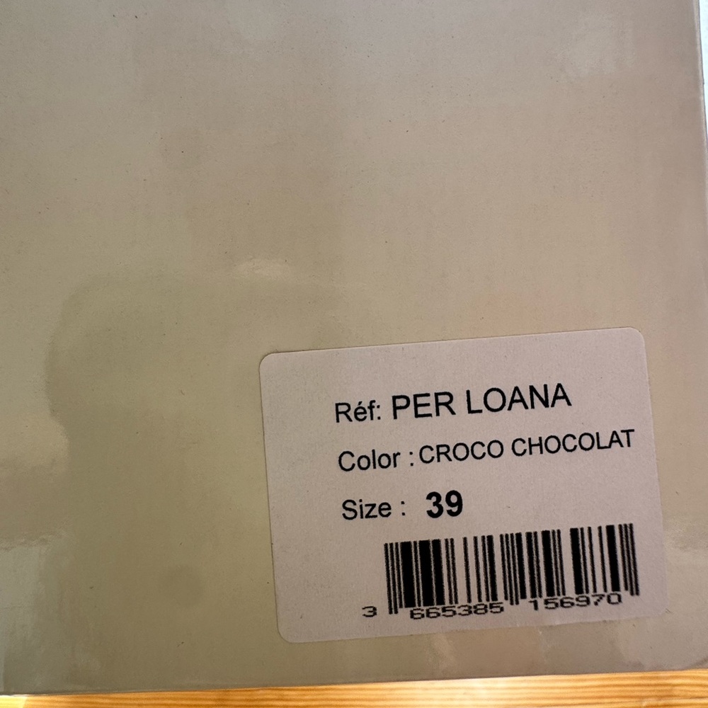 Rouje Loana chocolat croc tall boots - Picture 8 of 9